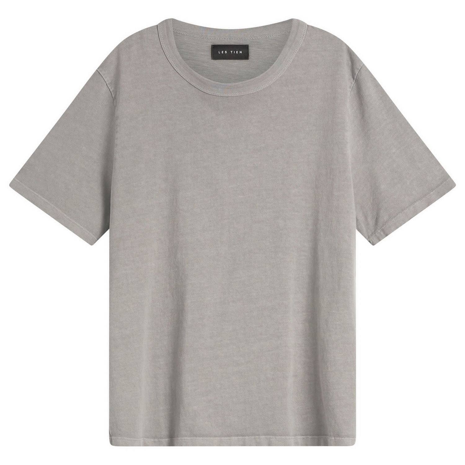 Тениска LES TIEN Heavyweight Binded Neck T-Shirt Сиво | HV-2082-WGRS, 0