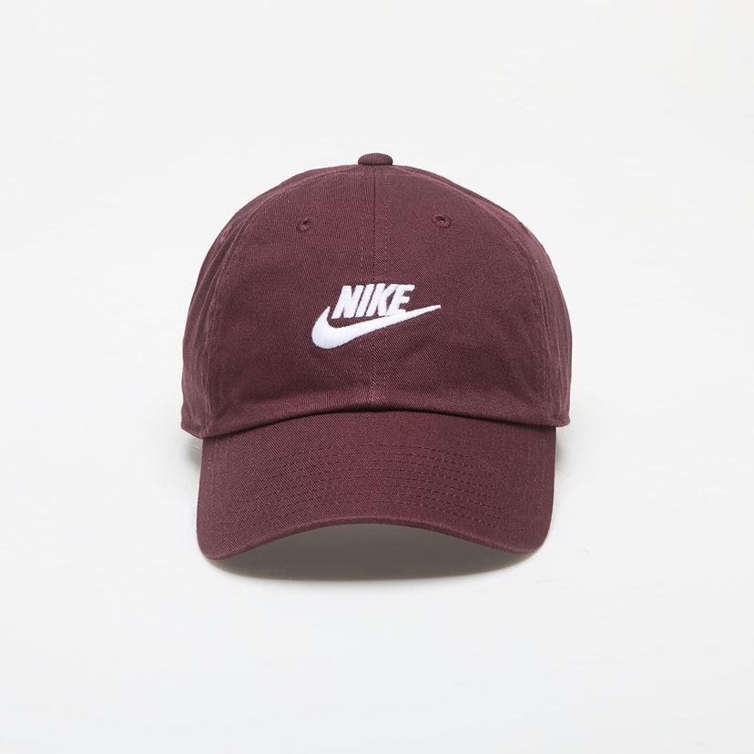 Шапка с козирка Nike Club Unstructured Futura Wash Cap Бургунди | FB5368-652