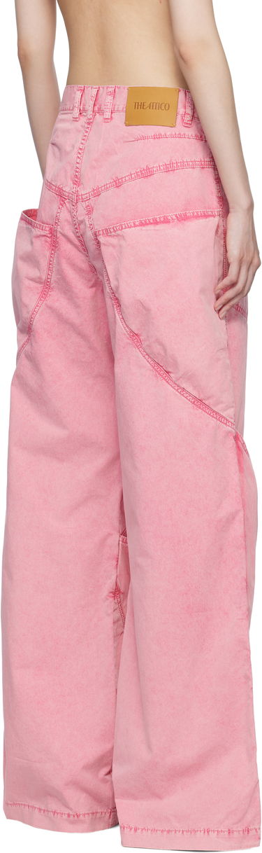 Карго панталони The Attico The Attico Long Wide-Leg Jeans Розово | 250WCP00198 DDC098AA, 2