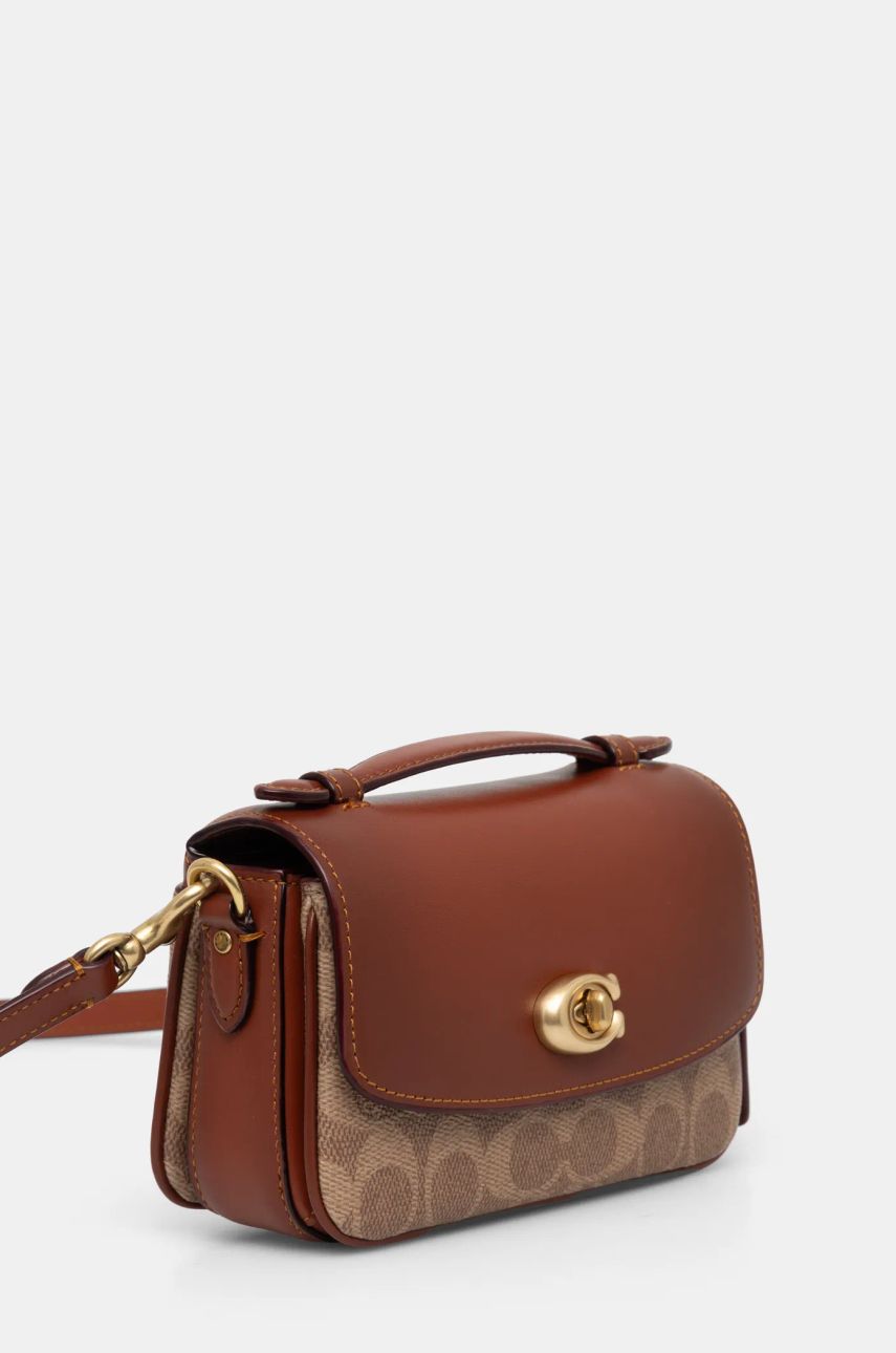 Чанта през рамо Coach Cassie Shoulder Bag Кафяво | CW566, 1