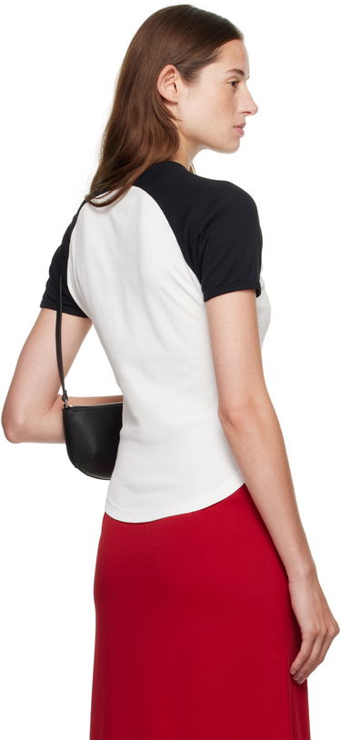 Тениска Courrèges Courrèges Circle Contrast T-Shirt Черно | 325JTS214JS0203, 2