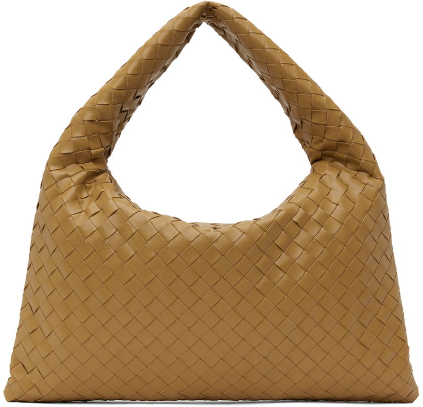 Дамска чанта Bottega Veneta Small Hop Bag Кафяво | 796262 V3IV1