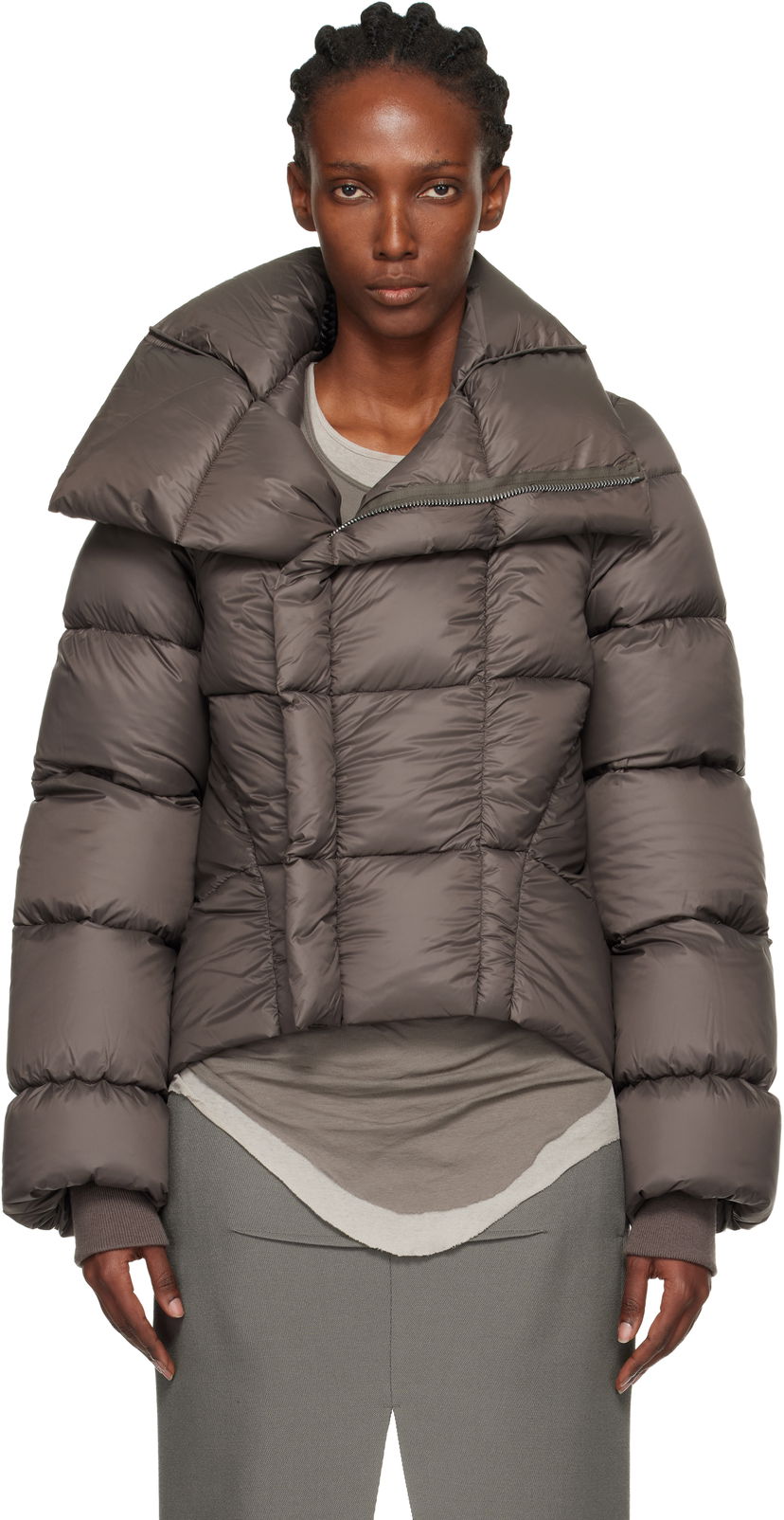 Пухо яке Rick Owens Concordians Naska Duvet Down Jacket Кафяво | RP02E4746 NPD3
