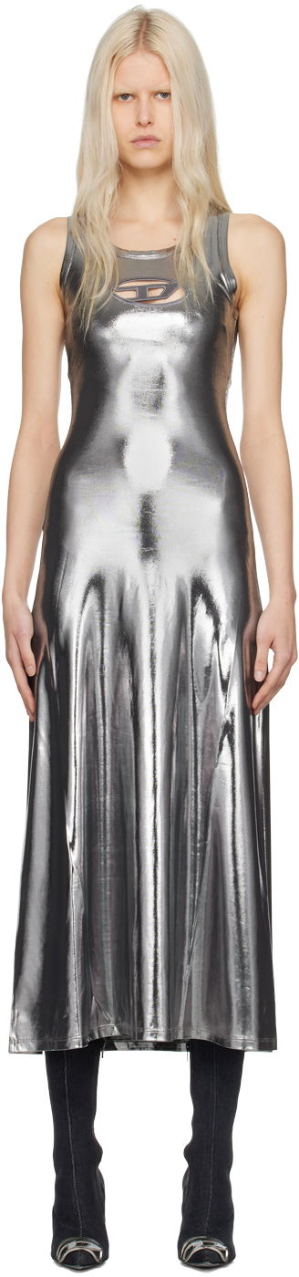 Pокля Diesel D-Lyny Maxi Dress "Silver" Металик | A12769 0THAG, 0
