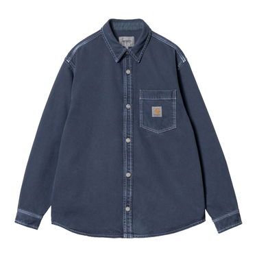 Риза Carhartt WIP Stone Dyed Shirt Jacket Синьо | I033750_8, 5