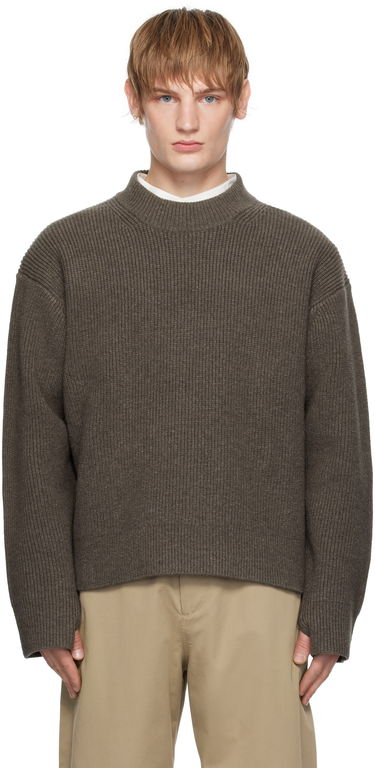 Пуловер Studio Nicholson Studio Nicholson Voe Knit Sweater Кафяво | VOE SNM - 1292, 0