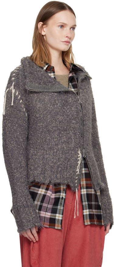 Яке Andersson Bell Harlow Damaged Knit Jacket Сиво | atb1388w, 1
