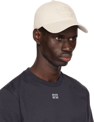 Тениска GANNI GANNI Embroidered Logo Cap Тъмно синьо | A5861, 1