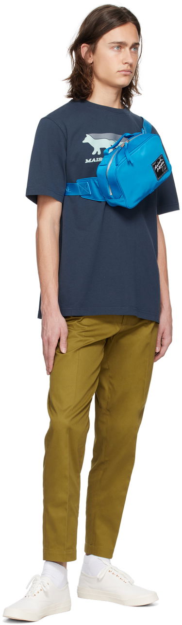 Чанта за кръста MAISON KITSUNÉ Maison Kitsuné 'The Traveller' Belt Bag Синьо | MM05162WQ1001P451, 3