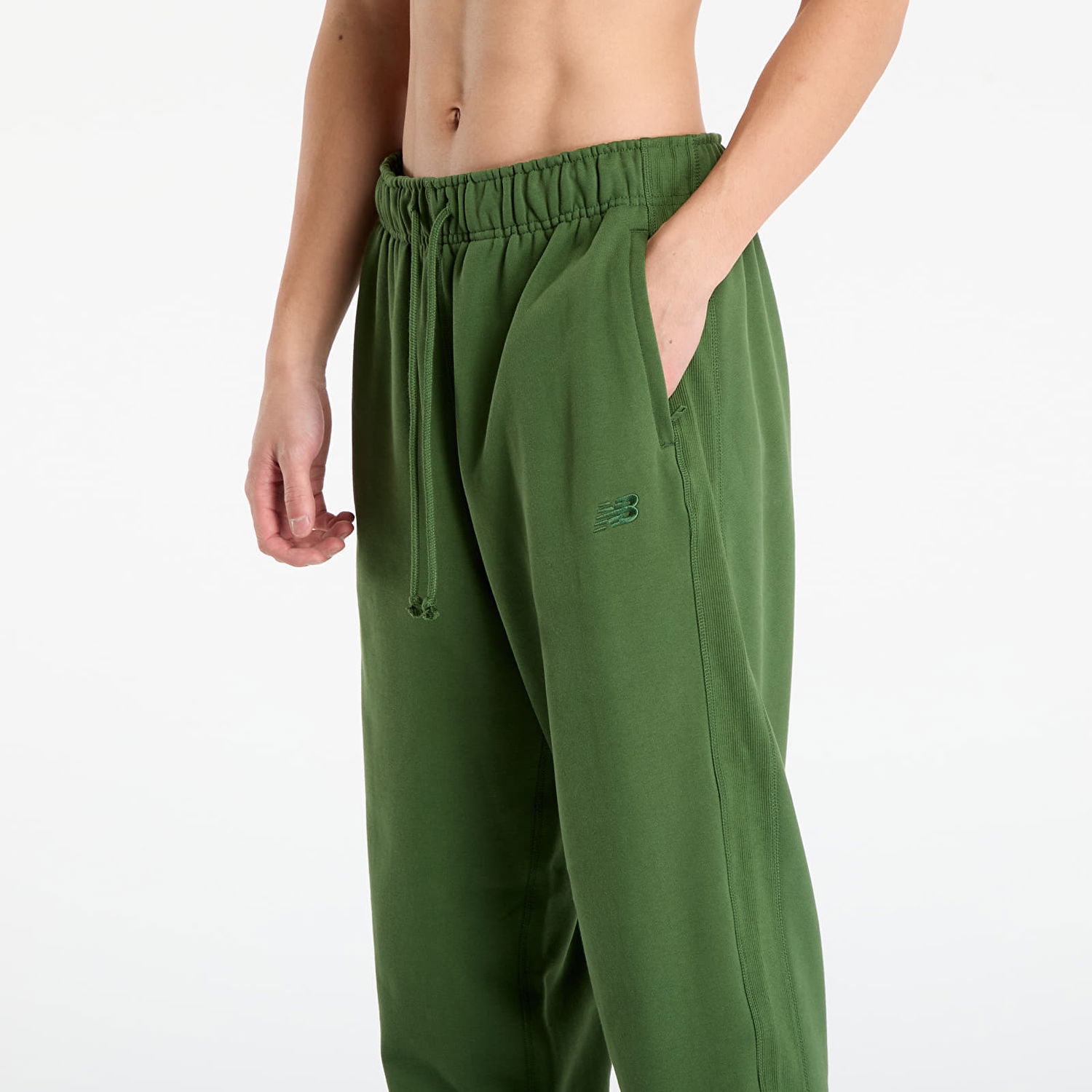 Спортни панталони New Balance Athletics French Terry Jogger Sweatpants Зелено | MP41508DAE, 1