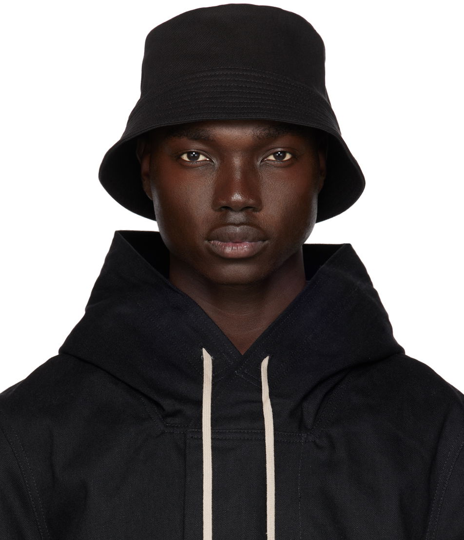 Шапка Rick Owens DRKSHDW Pocket Gilligan Hat Черно | DA02C5475 DO, 0