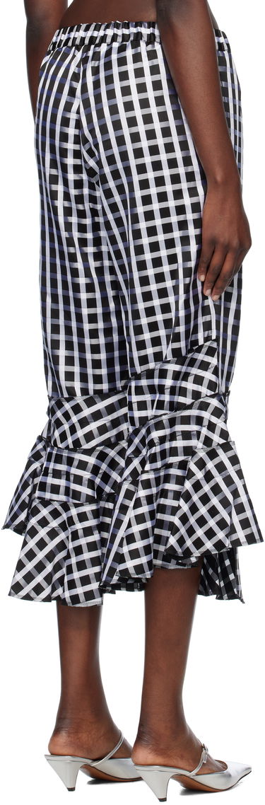 Къси панталони Comme des Garçons Comme des Garçons Check Ruffle Cropped Trousers Черно | RO-P010-051-1, 2
