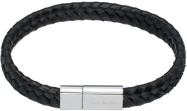 Гривна Paul Smith Paul Smith Braided Leather Bracelet Черно | M1A-BRAC-MTWO-79-0, 0