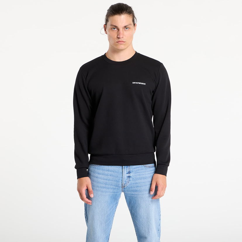 Суитчър Emporio Armani EA7 Emporio Armani Crew Neck Sweatshirt Черно | EM000520AF10790UC001