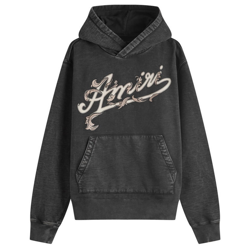 Суитчър AMIRI Filigree Hoodie Черно | AMJYHD1013-BLK