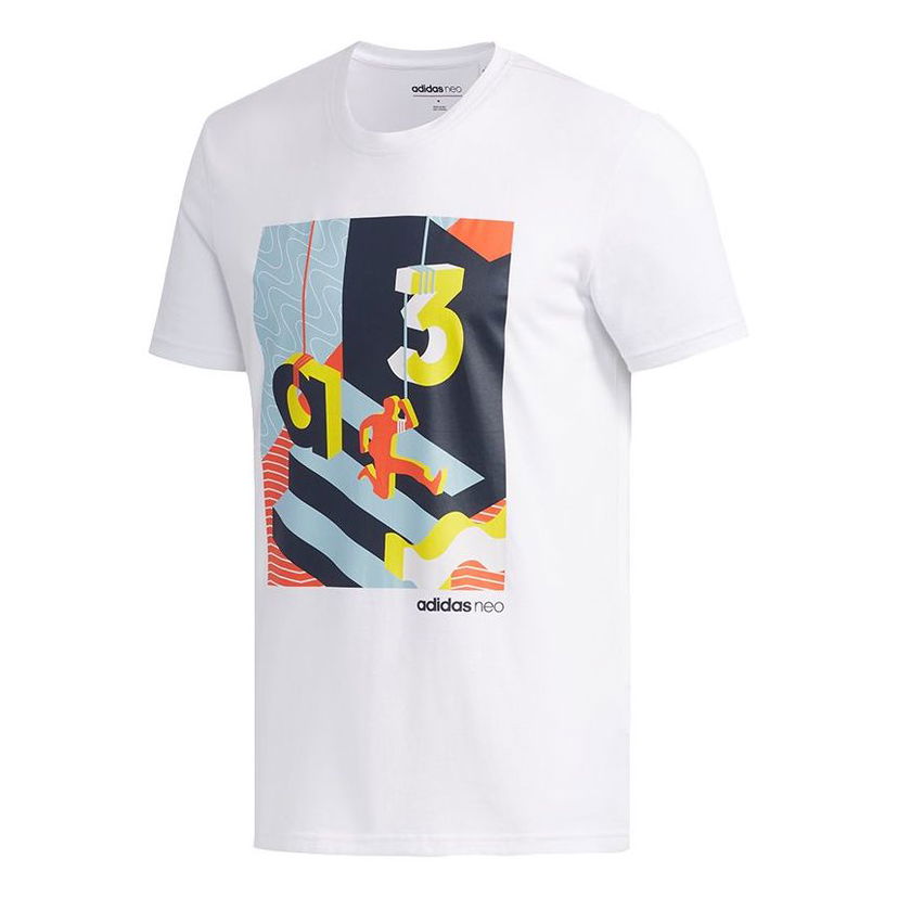 Тениска adidas Originals Men's Graphic T-Shirt Бяло | EJ7063