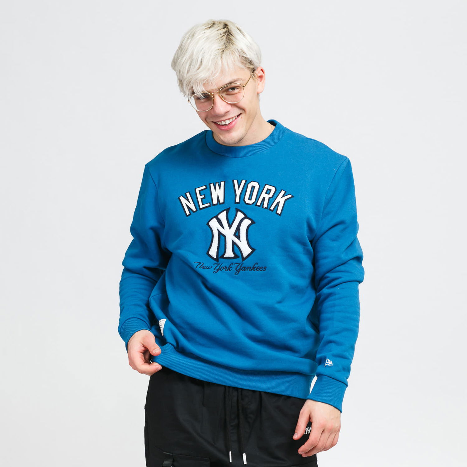 Суитчър New Era MLB Heritage Crew Fleece NY Синьо | 12869878, 0