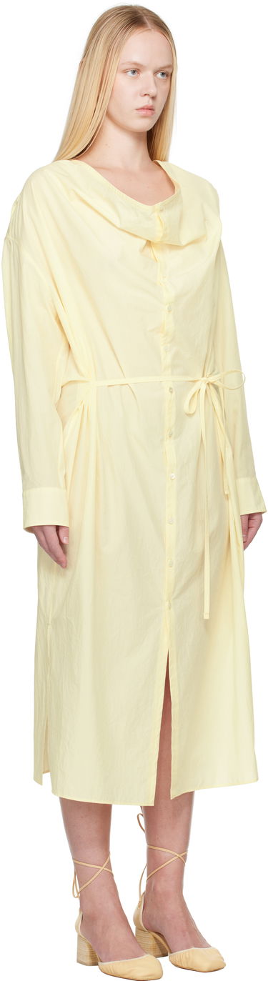 Pокля LEMAIRE Lemaire Soft Collar Midi Dress Черно | DR1099 LF1399, 4