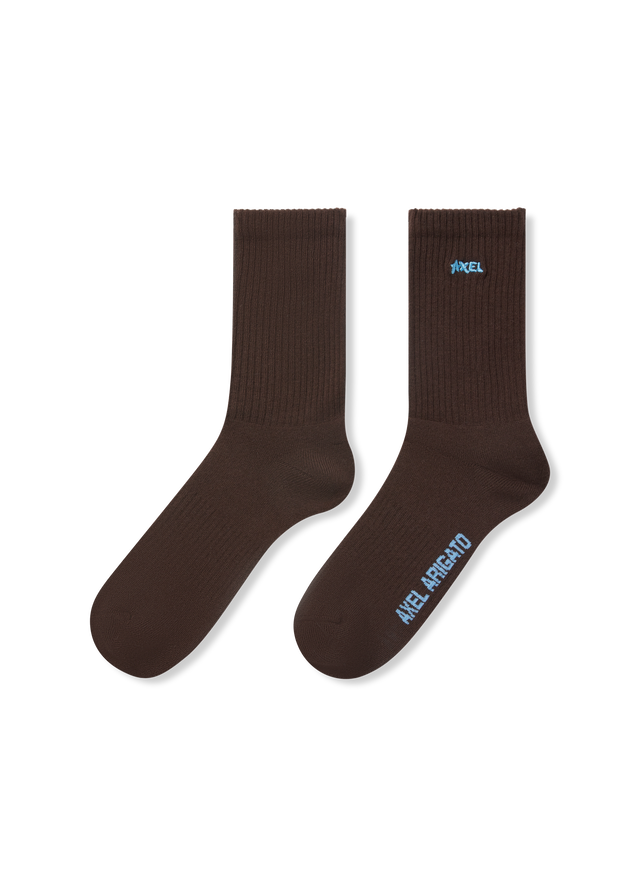 Floral Logo Ribbed Socks