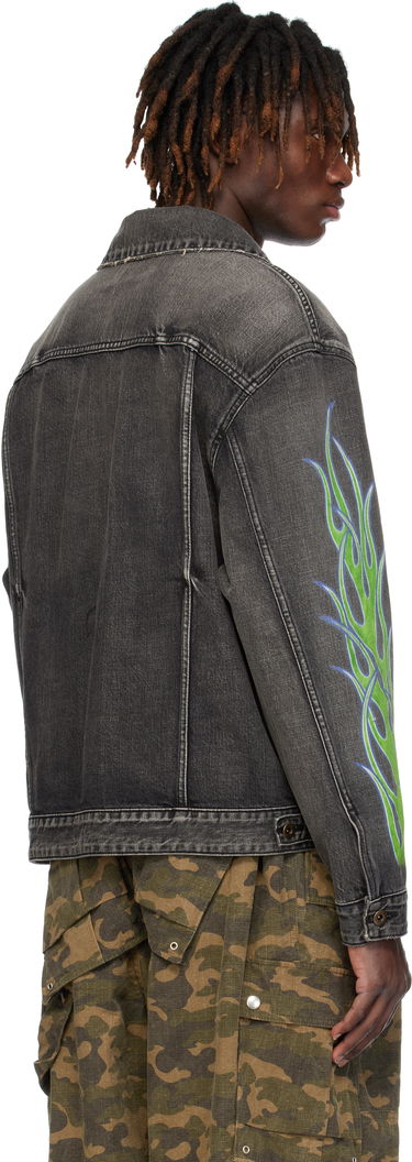 Яке We11done We11done Blaze Logo Denim Jacket Черно | WD-DJ0-25-318-U-BK, 2