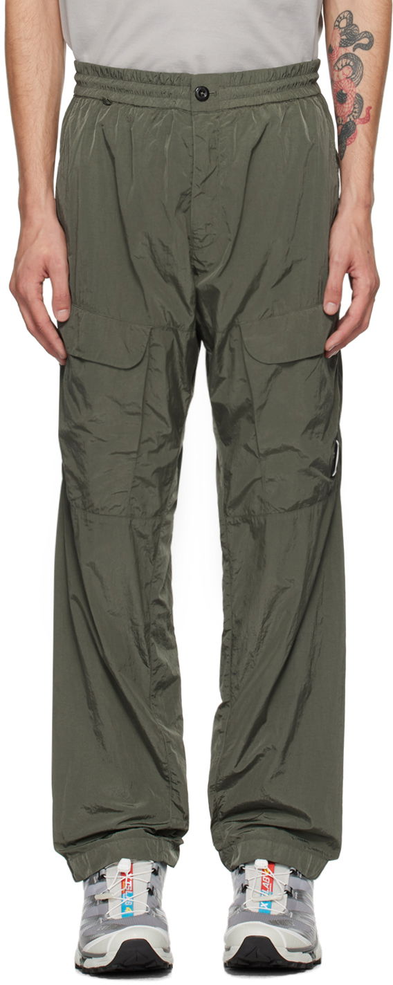Карго панталони C.P. Company Green Garment-Dyed Cargo Pants Сиво | 17CMPA093A-005904G, 0