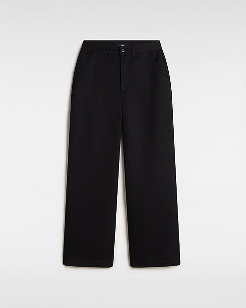 Панталони Vans Palmer Wide Leg Chino Trousers, Size 22 Черно | VN000HGKBLK, 0