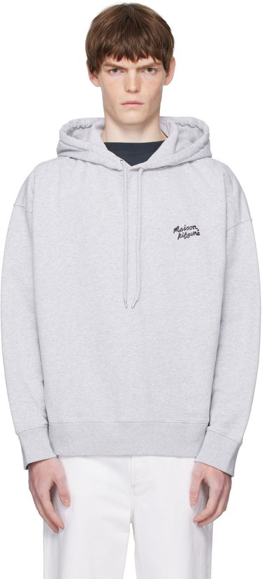 Суитчър MAISON KITSUNÉ Maison Kitsuné Handwriting Oversize Hoodie Сиво | PM00704KM0340, 0