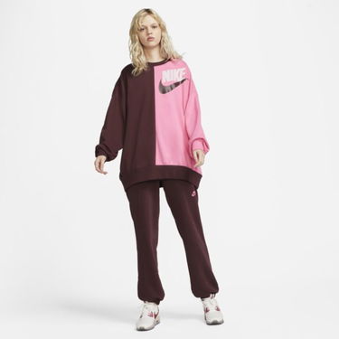 Суитчър Nike Sportswear Over-Oversized Fleece Dance Sweatshirt - Red Розово | DV0328-652, 2
