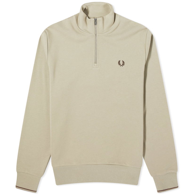 Суитчър Fred Perry Half Zip Sweat in Warm Сиво | M3574-U84