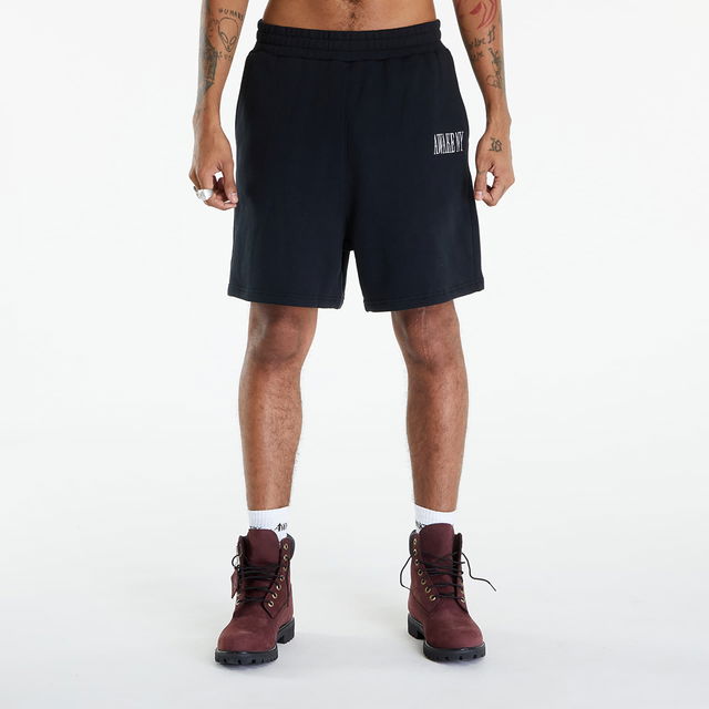 Spire Logo Embroidered Sweatshort Black