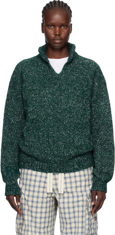 Пуловер ERL Slit Neck Alpaca Polo Зелено | ERL11N006, 0