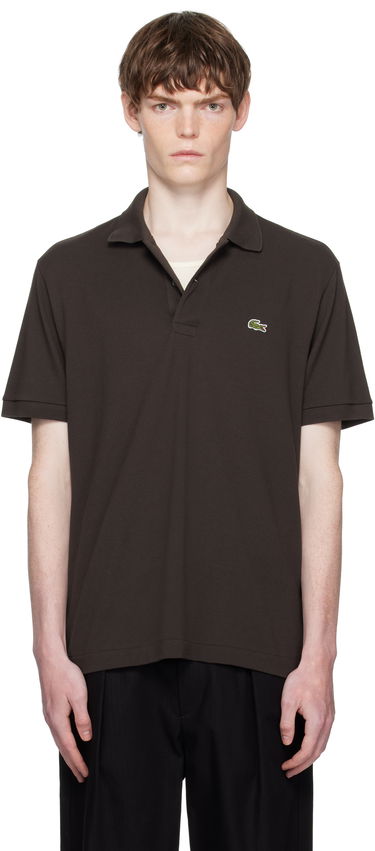 Поло тениска Lacoste Classic Fit L.12.12 Light Piqué Polo Кафяво | PH9851_SKB, 0