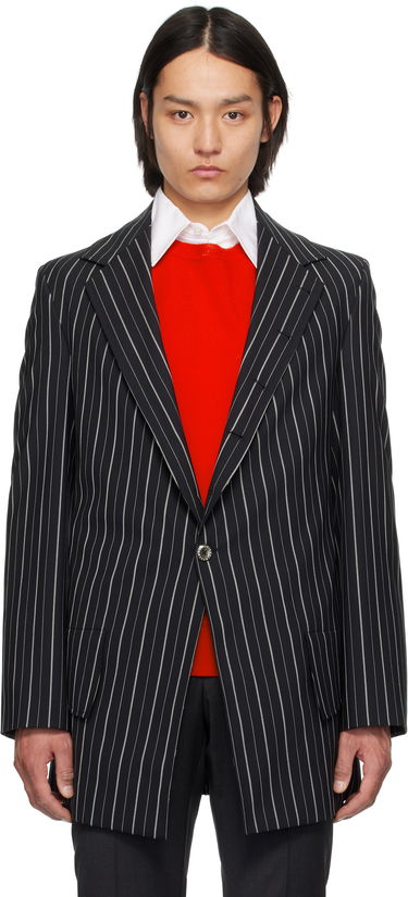 Яке Vivienne Westwood Vivienne Westwood Pinstripe DL Blazer Черно | 2301001Y-W0123-, 0