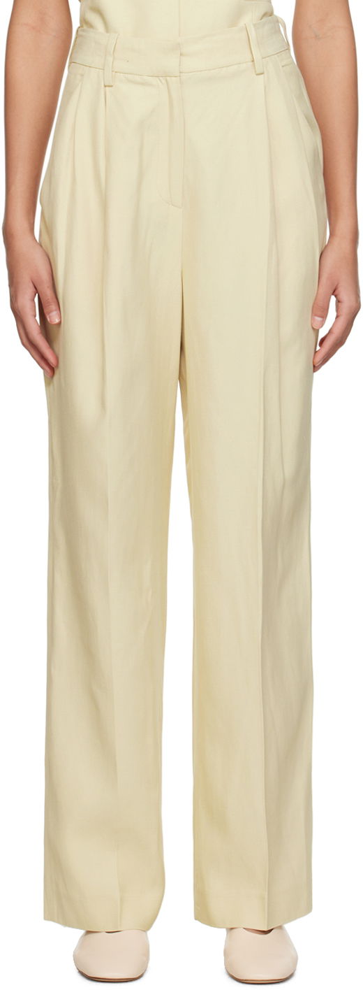 Панталони Loulou de Saison Loulou de Saison Cadar Pleated Trousers Жълто | CADAR, 0
