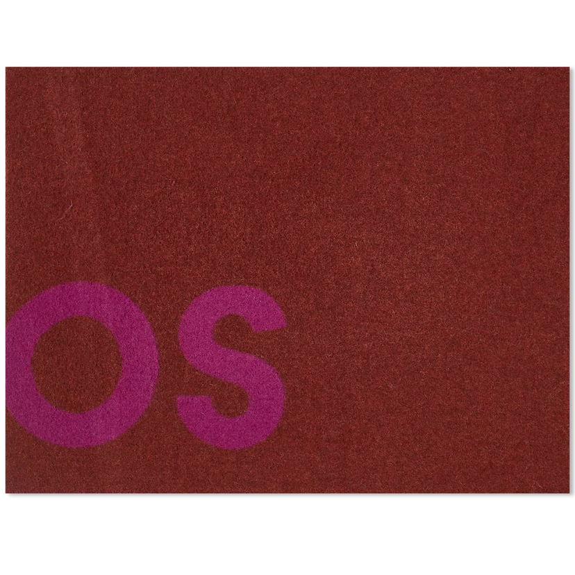 Шал Acne Studios Toronty Logo Contrast Recycled Scarf Червено | CA0154-DLY