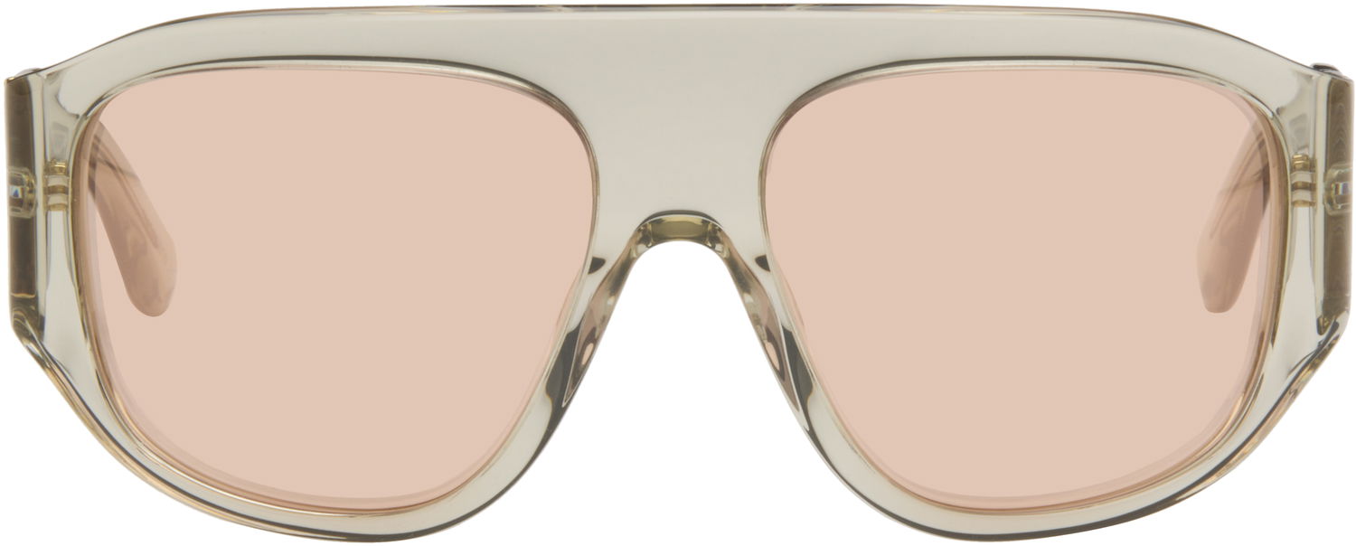Слънчеви очила RETROSUPERFUTURE Biscotto Flat-Top Pink-Tinted Sunglasses Бежово | G9A, 0