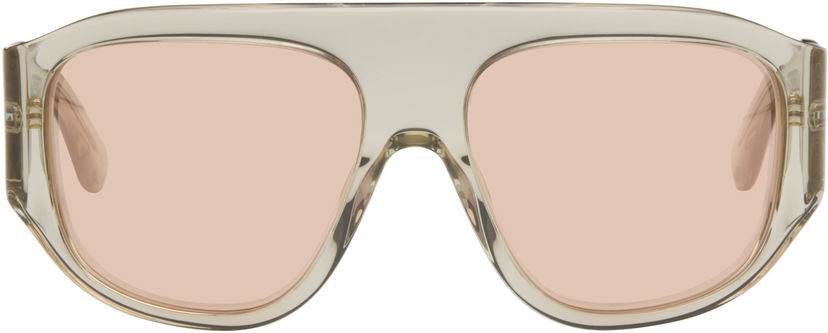 Слънчеви очила RETROSUPERFUTURE Biscotto Flat-Top Pink-Tinted Sunglasses Бежово | G9A