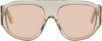 Biscotto Flat-Top Pink-Tinted Sunglasses