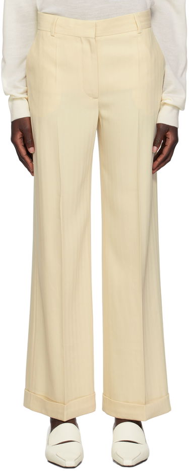 Панталони TOTEME TOTEME Tailored Wide Leg Trousers Бежово | 233-2039-266, 0