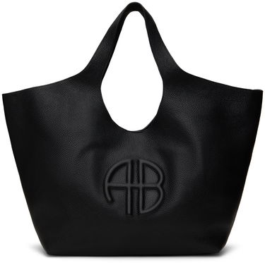 Голяма пазарска чанта Anine Bing Leather Tote Bag Черно | A-13-10364-000, 0