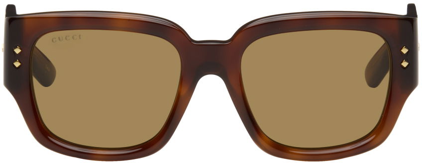 Слънчеви очила Gucci Square Sunglasses Кафяво | GG1261S-002, 0