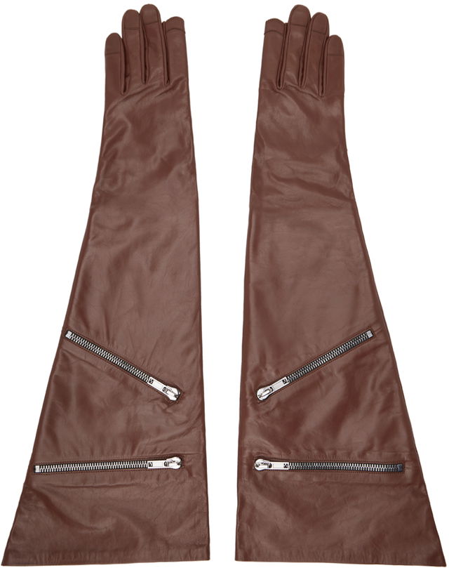 Porterville Gauntlets Leather Gloves With Zips