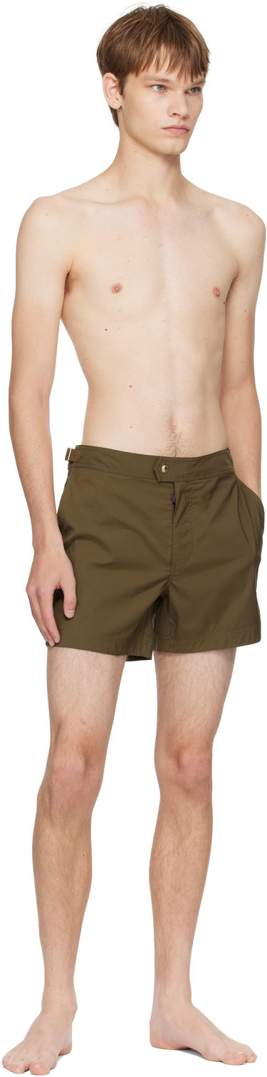 Бански Tom Ford TOM FORD Nylon Swim Shorts Зелено | BSS001-FMN067, 3