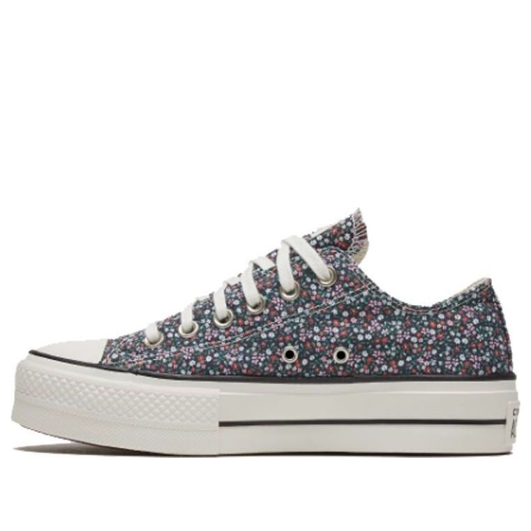 Кецове и обувки Converse Chuck Taylor All Star Platform Low 'Vintage Floral' Синьо | 568377C