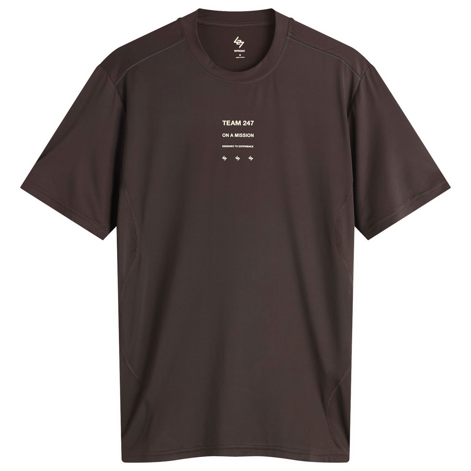 Тениска Represent Clo 247 Short Sleeve Runner T-Shirt Кафяво | 247M100018-17, 1