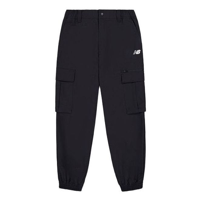 Карго панталони New Balance Woven Track Pants with Logo Черно | NTE22071-BK