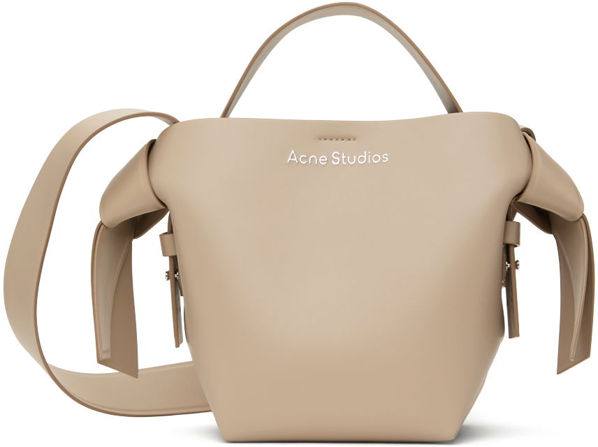Чанта през рамо Acne Studios Musubi Mini Bag Бежово | A10340-, 0