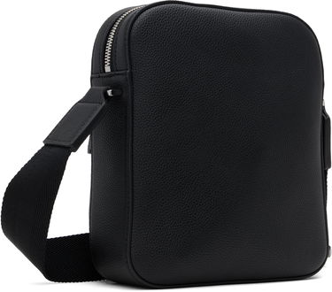 Чанта през рамо BOSS Textured Faux-Leather Mini Crossbody Bag Черно | 50536196, 2