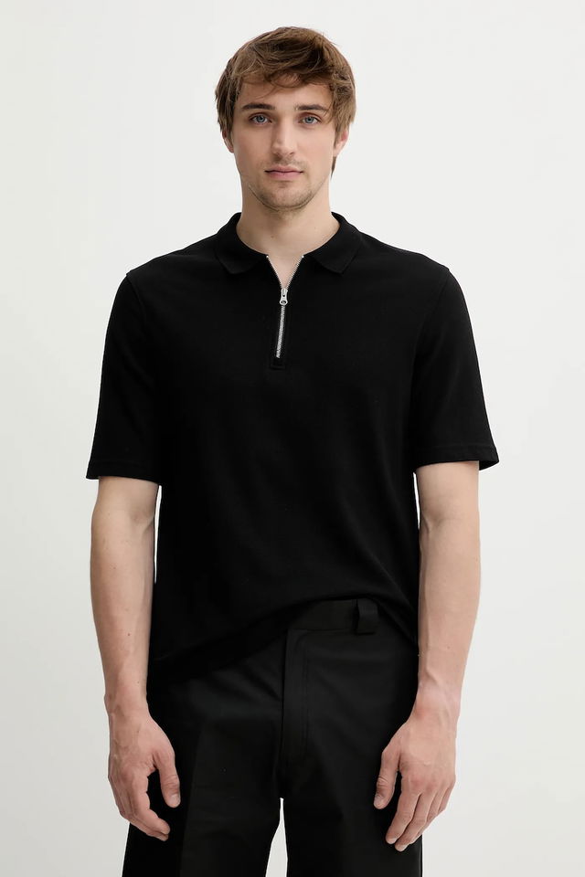 SAMAC Zippered Polo Shirt