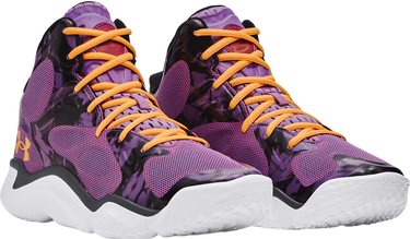 Кецове и обувки Under Armour Unisex Curry Spawn FloTro Basketballschuhe Provence Лилаво | 3027372-500, 4